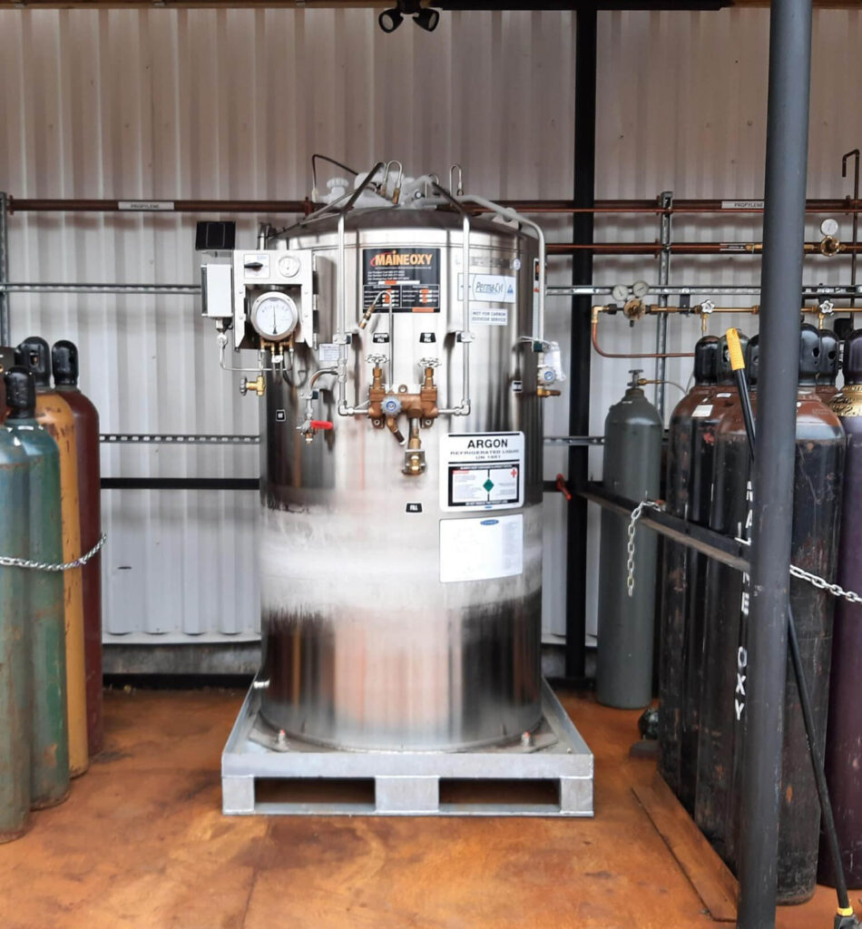 maine oxy microbulk container for argon