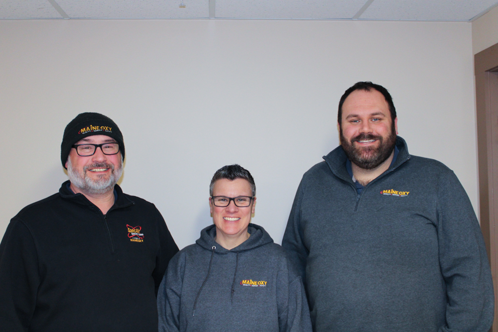 three maine oxy team members