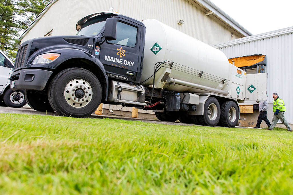 Maine Oxy liquid nitrogen delivery